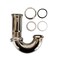 Thrifco Plumbing 22 Gauge 1-1/2 Inch Chrome Plated Brass Hi Inlet Sink Trap J-Be 9411090 - alternate 1